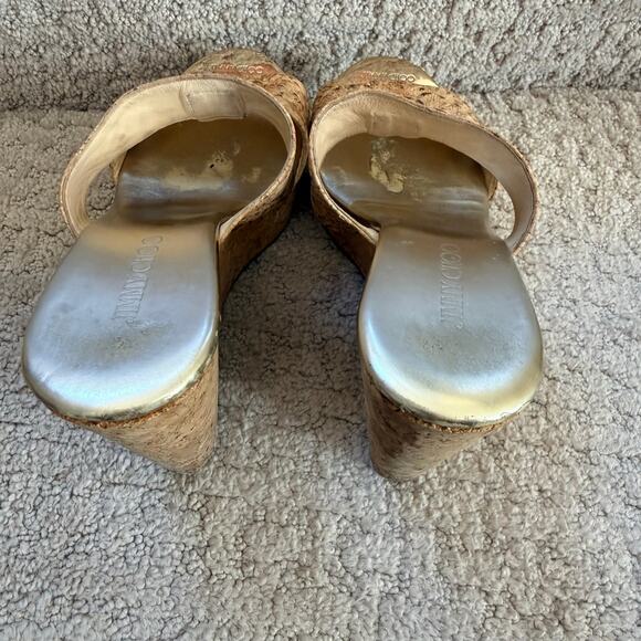 Jimmy Choo Porter Cork Wedge Sandals Size 35 (Women’s US 5) - Picture 3 of 12